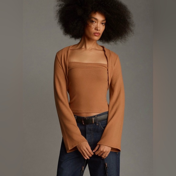 Reformation Tops - Reformation Chloe Knit Shrug & Tank Set - Size XS